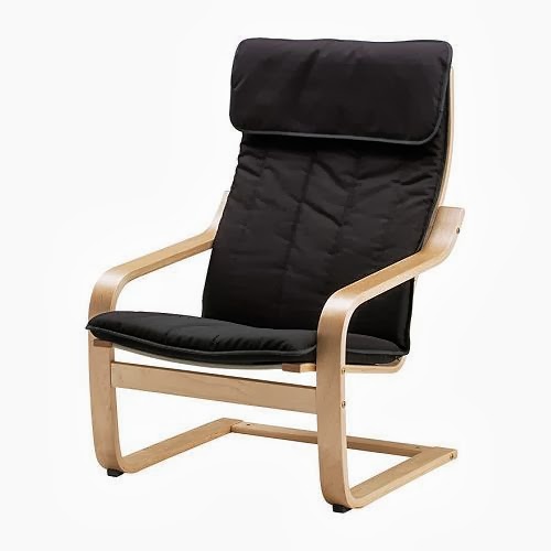 Wooden chair with cushions